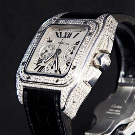 cartier santos 100 xl diamond replica uk|cartier santos 100 price list.